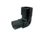 Preview: Power adapter C13 to C14 angled, YL-3212L-2 IEC 60320-C13/14 horizontal angled, top/bottom